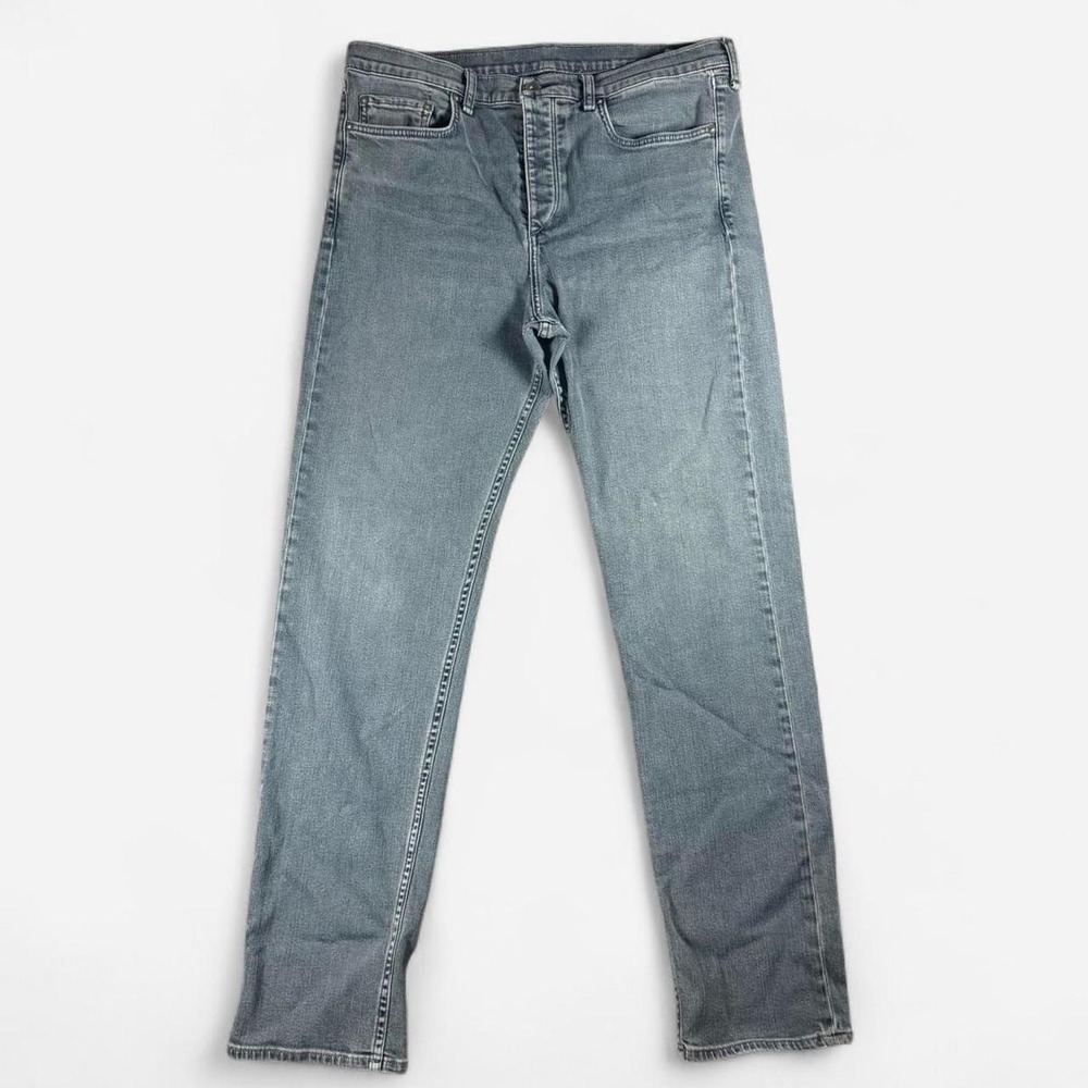 Rag & Bone Gray Fit 2‎ Slim Button Fly Jeans Size 38x32
